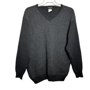 Park Royal Vintage Sweater Men's M Made in Italy 56% Merino Wool Gray
